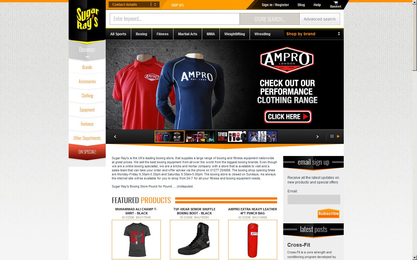 Sugar Rays Boxing Ltd Website