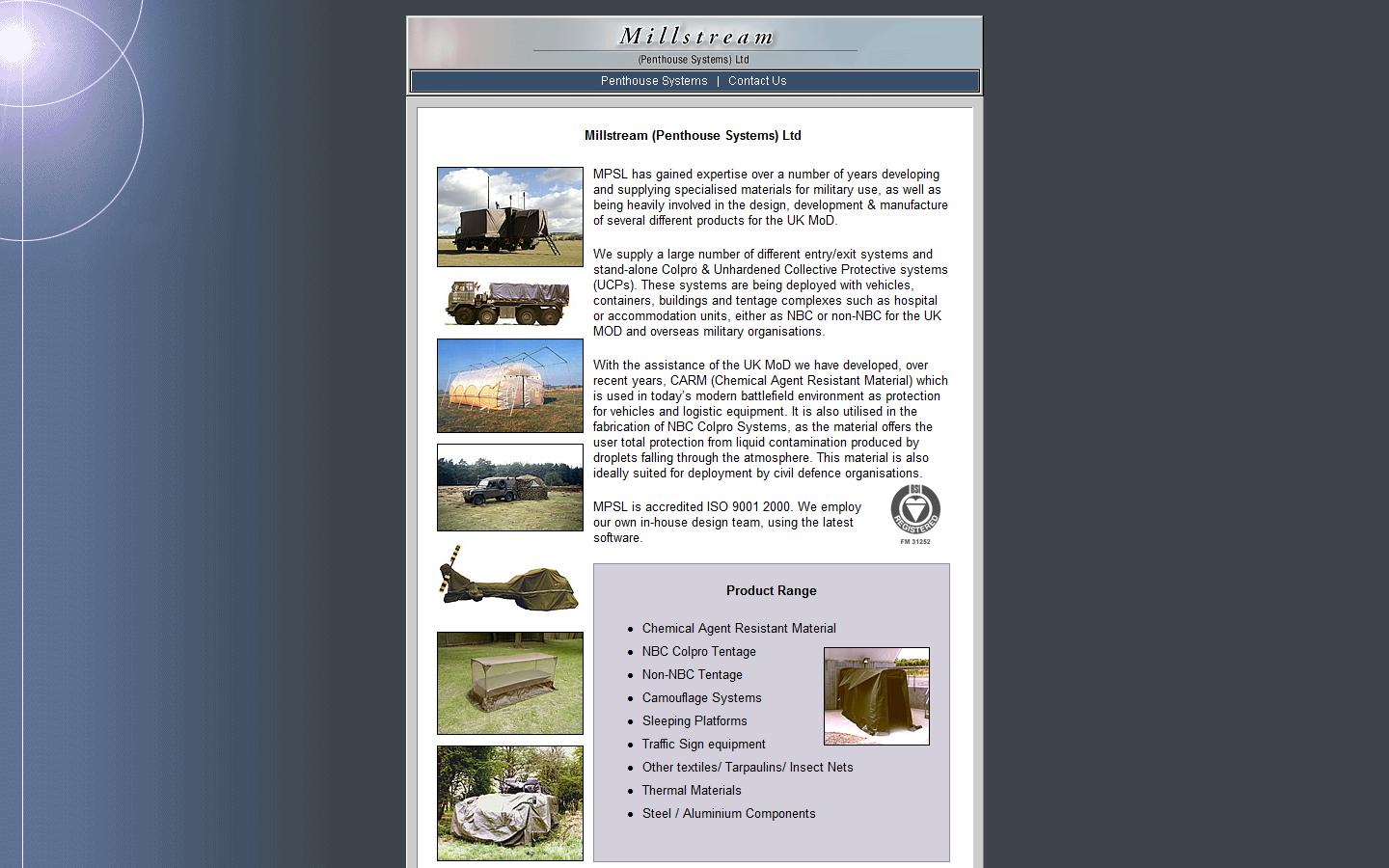 Millstream (Penthouse Systems) Ltd Website