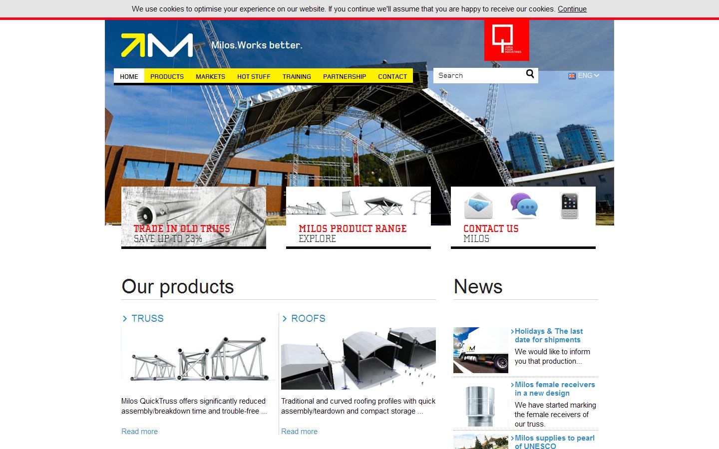 Milos UK Ltd Website