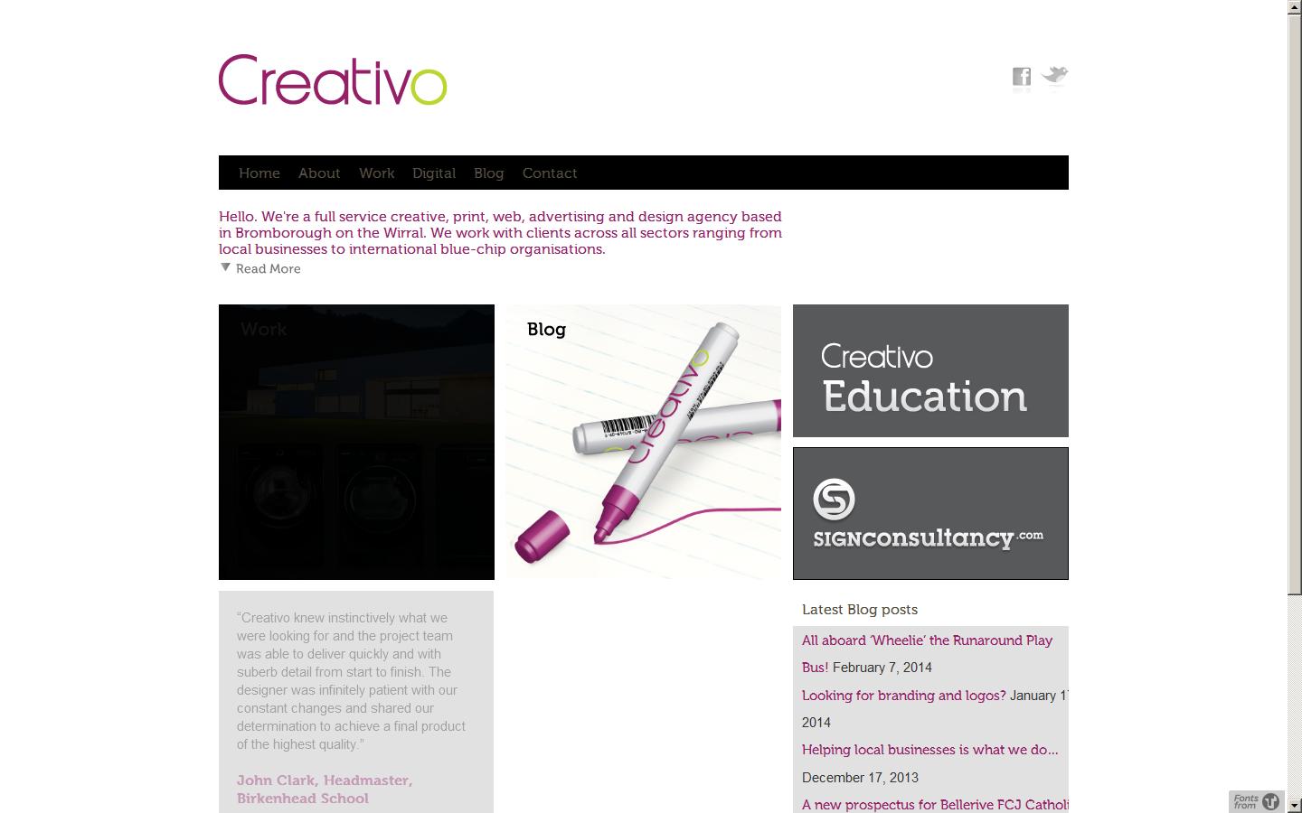 Creativo Design Website
