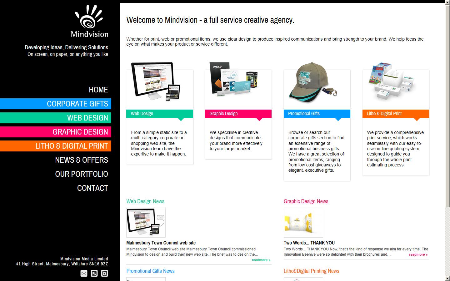 Mindvision Media Ltd Website