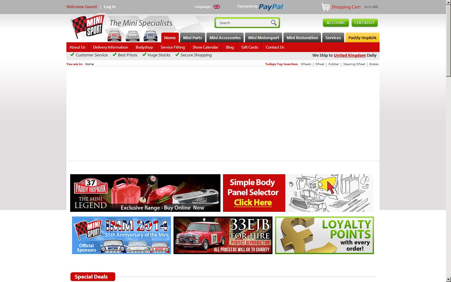 Mini Sport Ltd Website