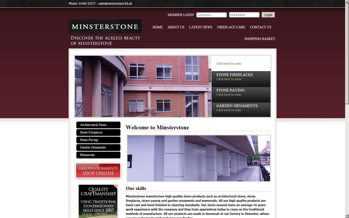 Minsterstone Ltd Website