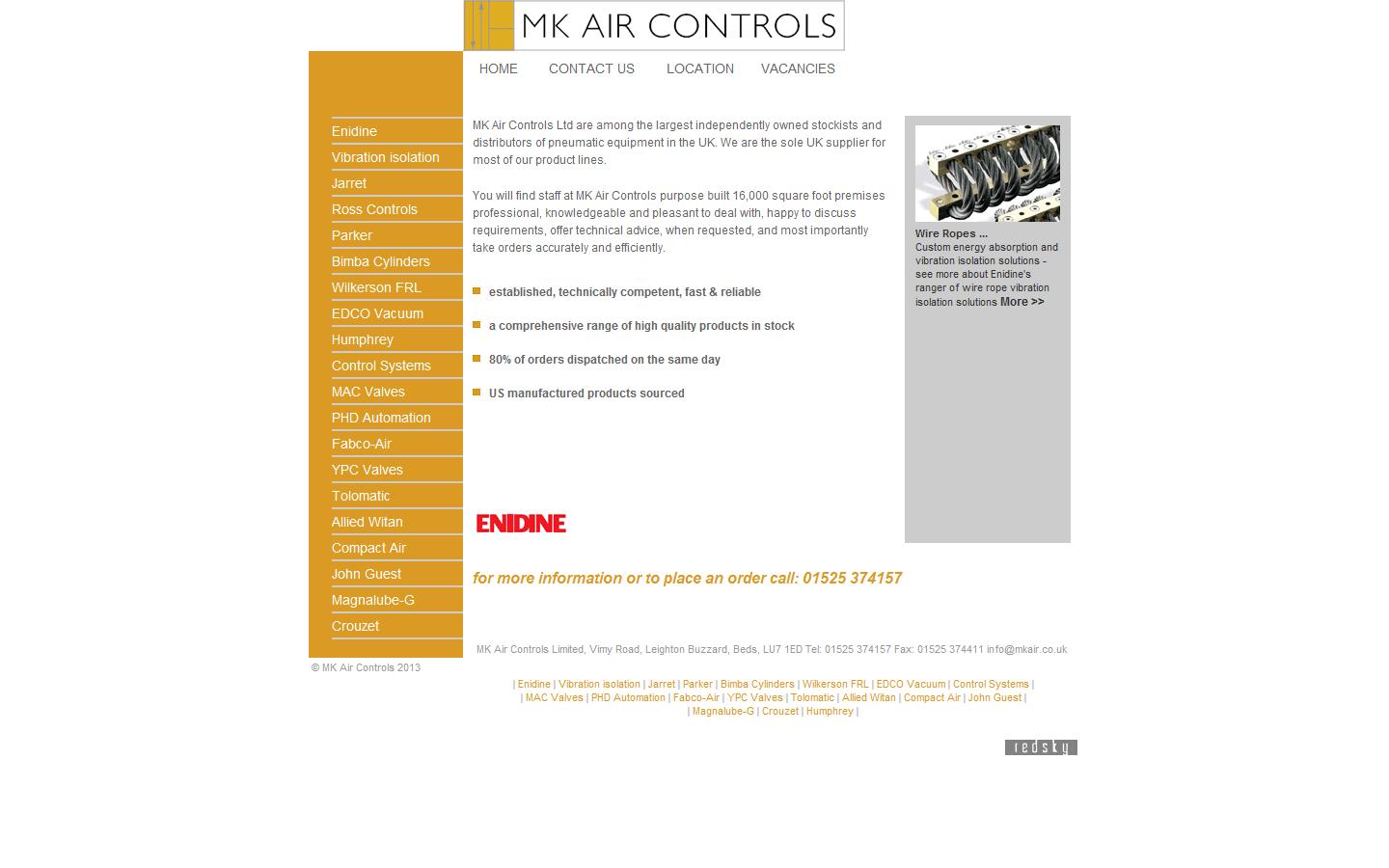 MK Air Controls Ltd Website