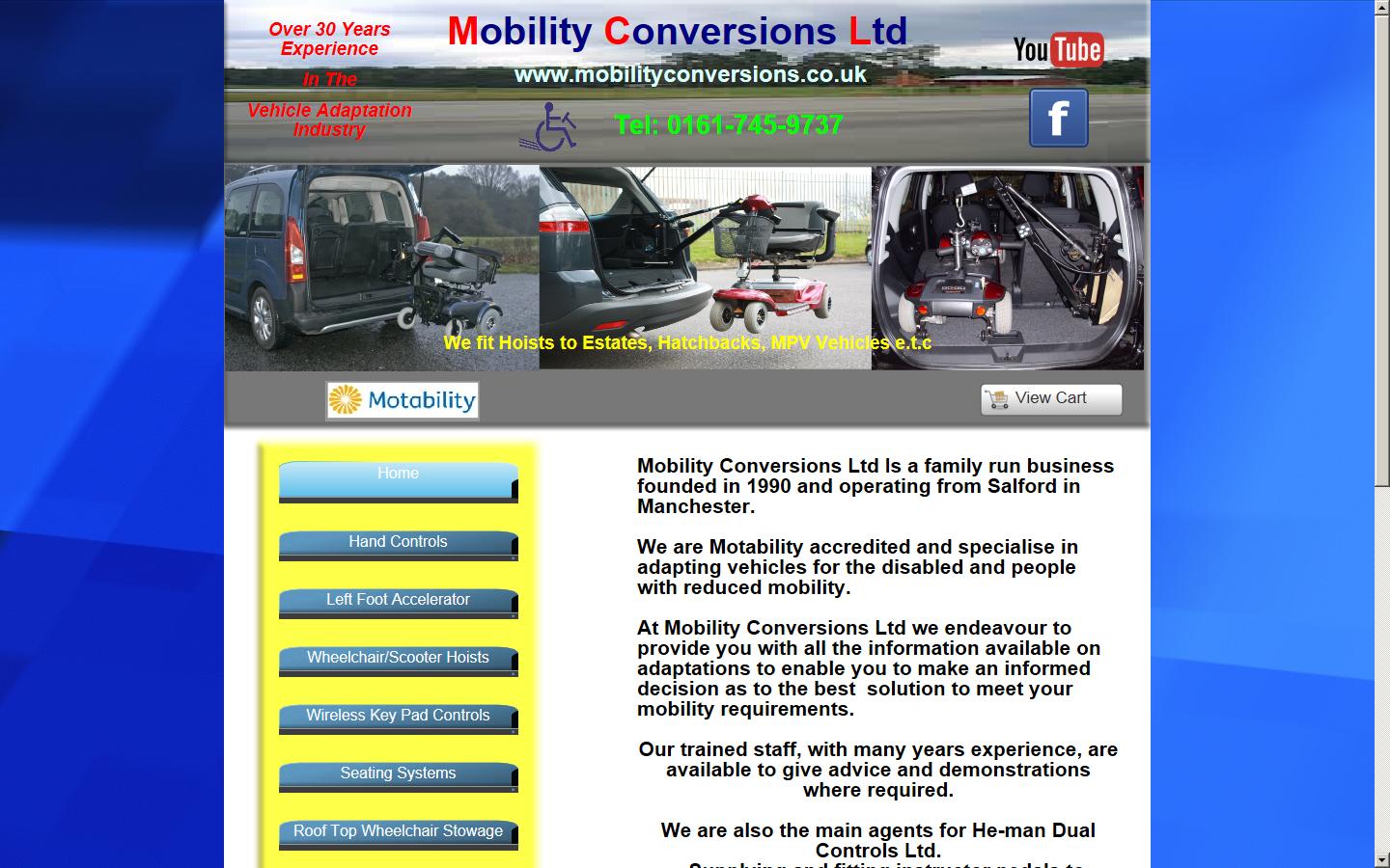 Mobility Conversions Ltd Website