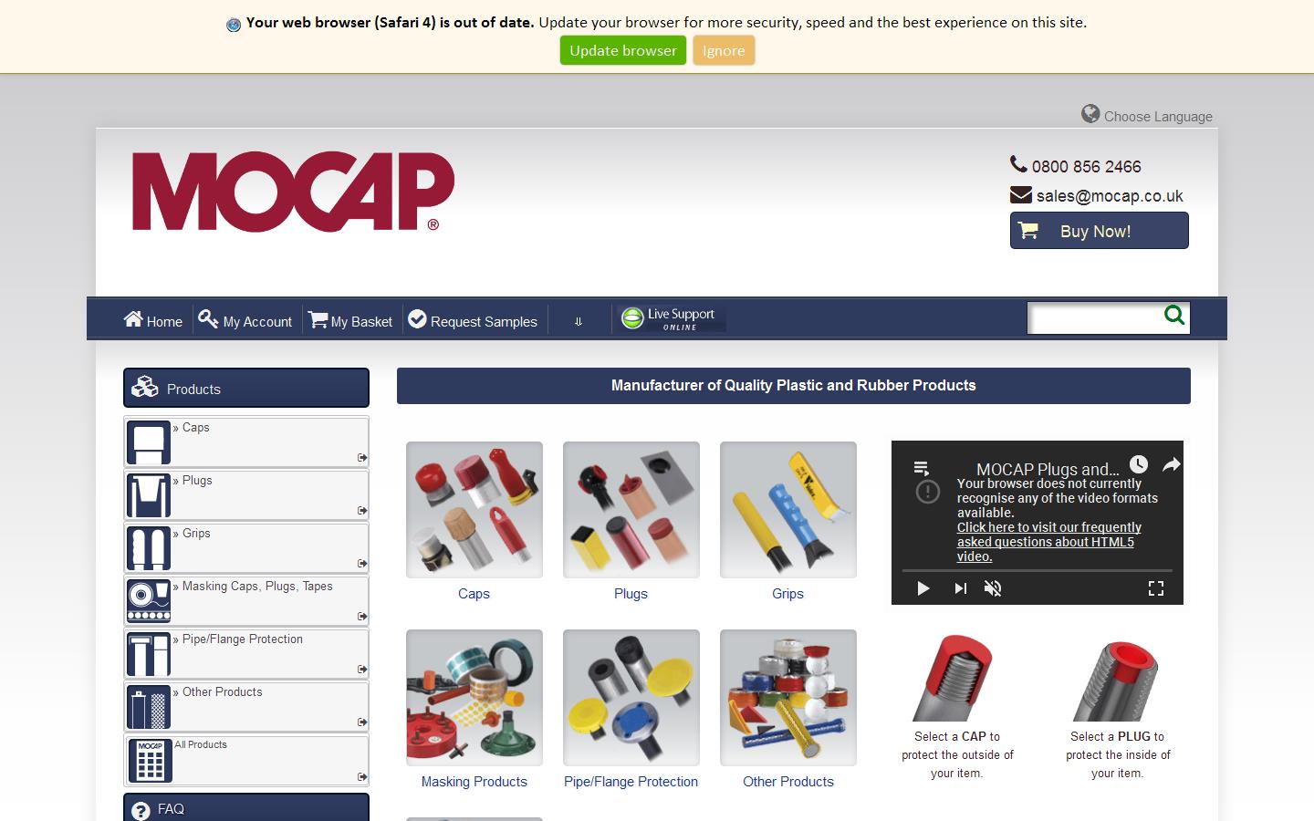 MOCAP Limited Website