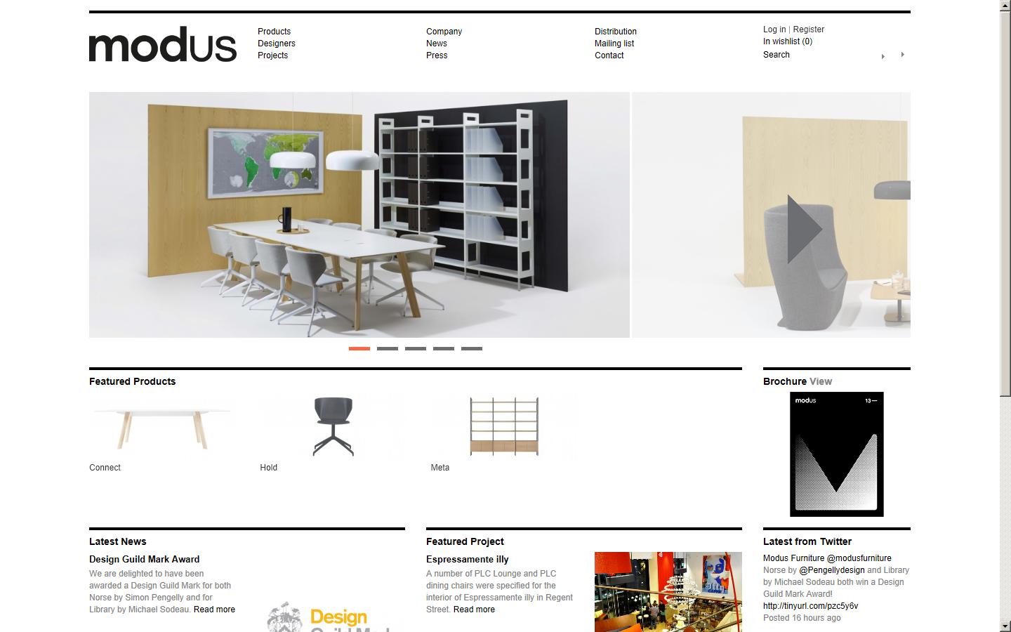 Modus Products Ltd Website