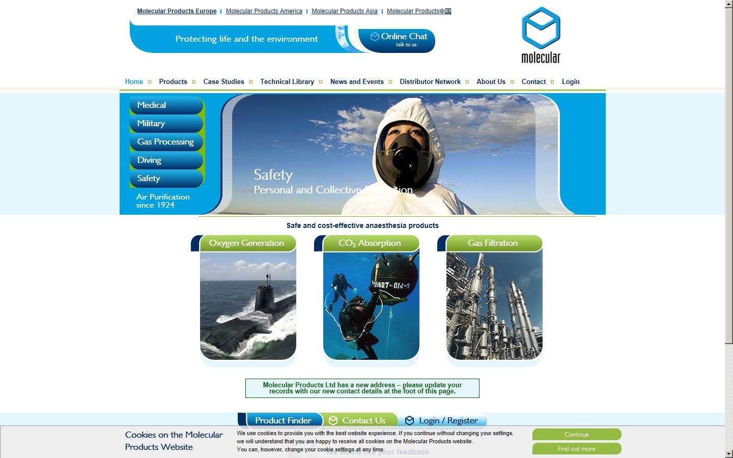 Molecular Products Limited Website