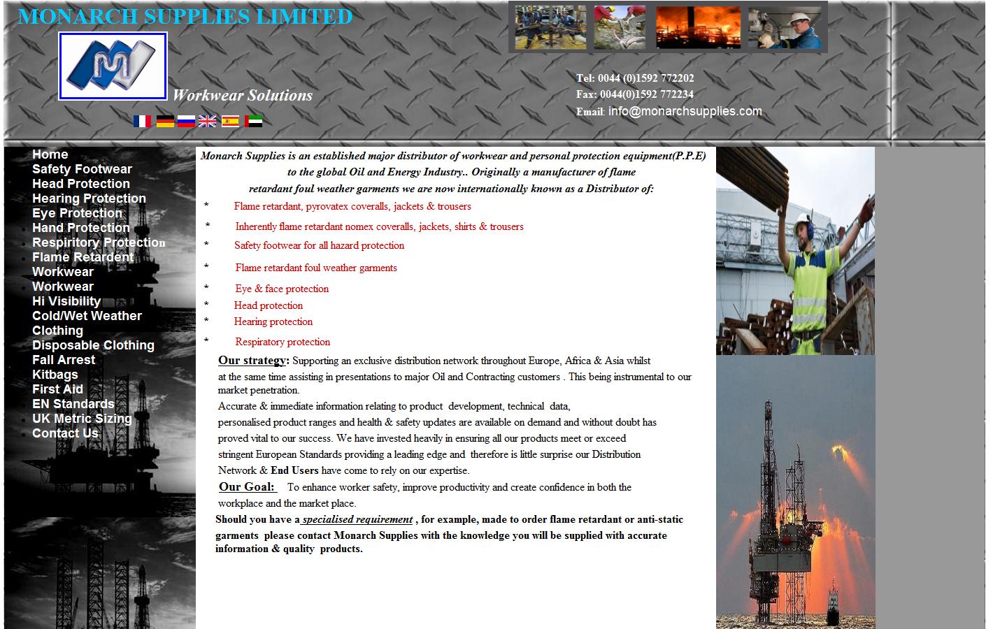 Monarch Supplies Ltd Website