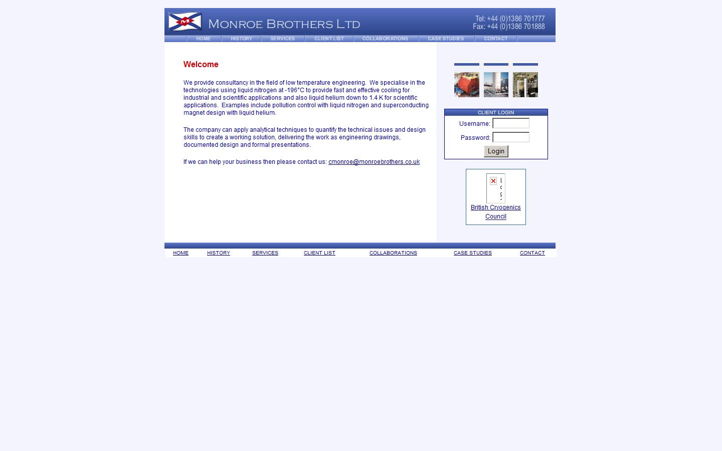 Monroe Brothers Ltd Website