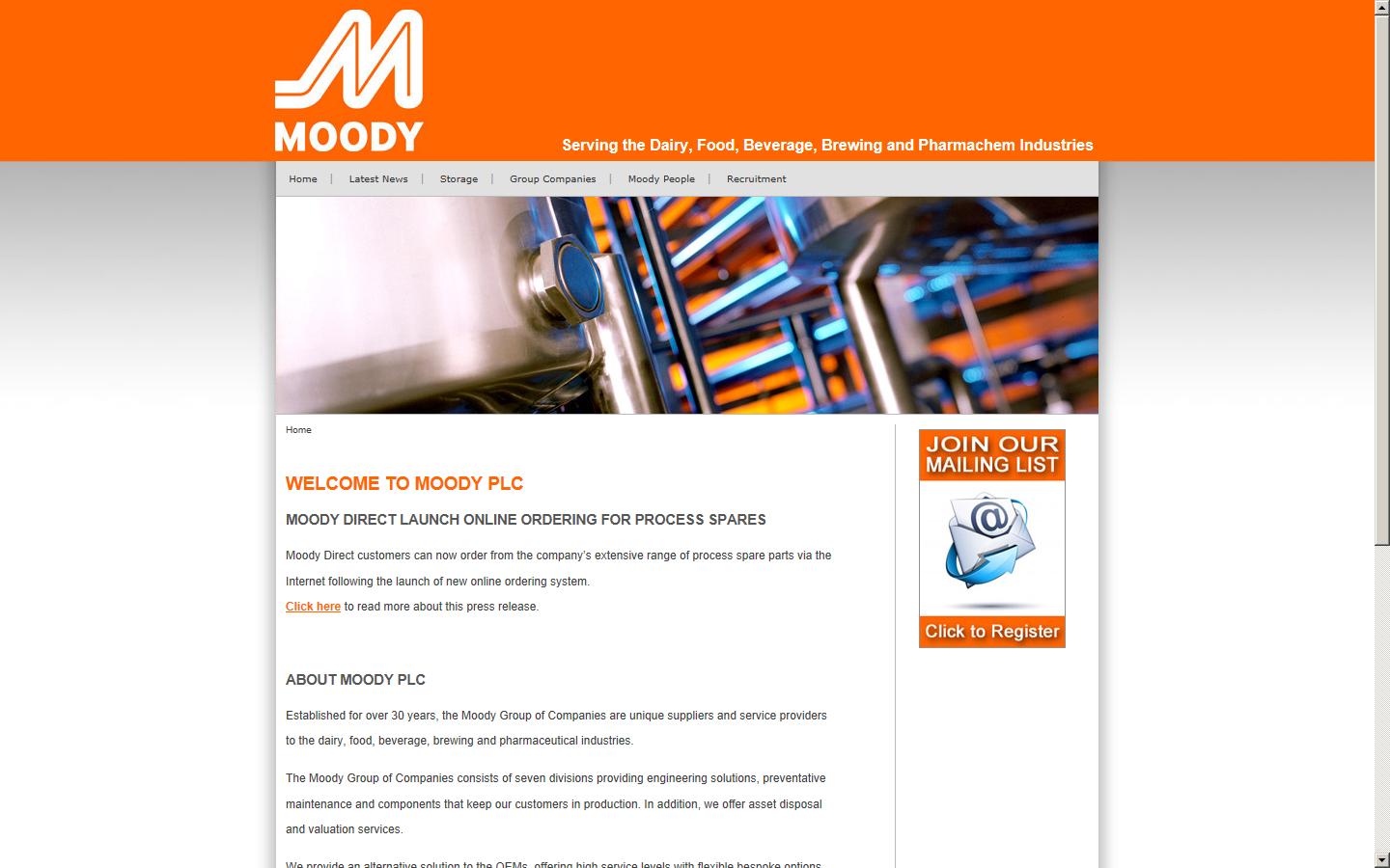 Moody PLC Website