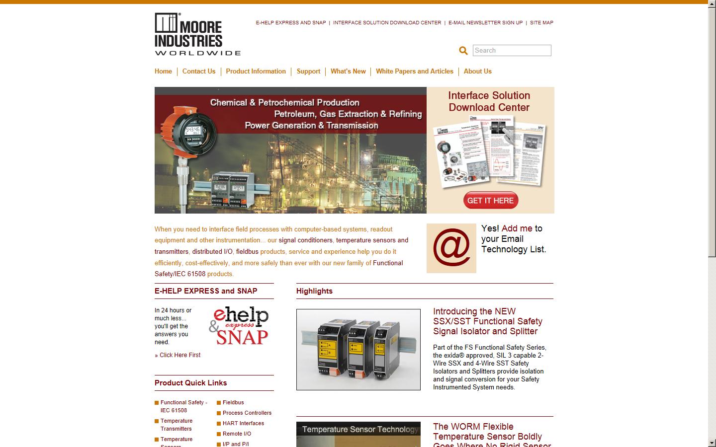 Moore Industries-Europe Inc - Crawley Website