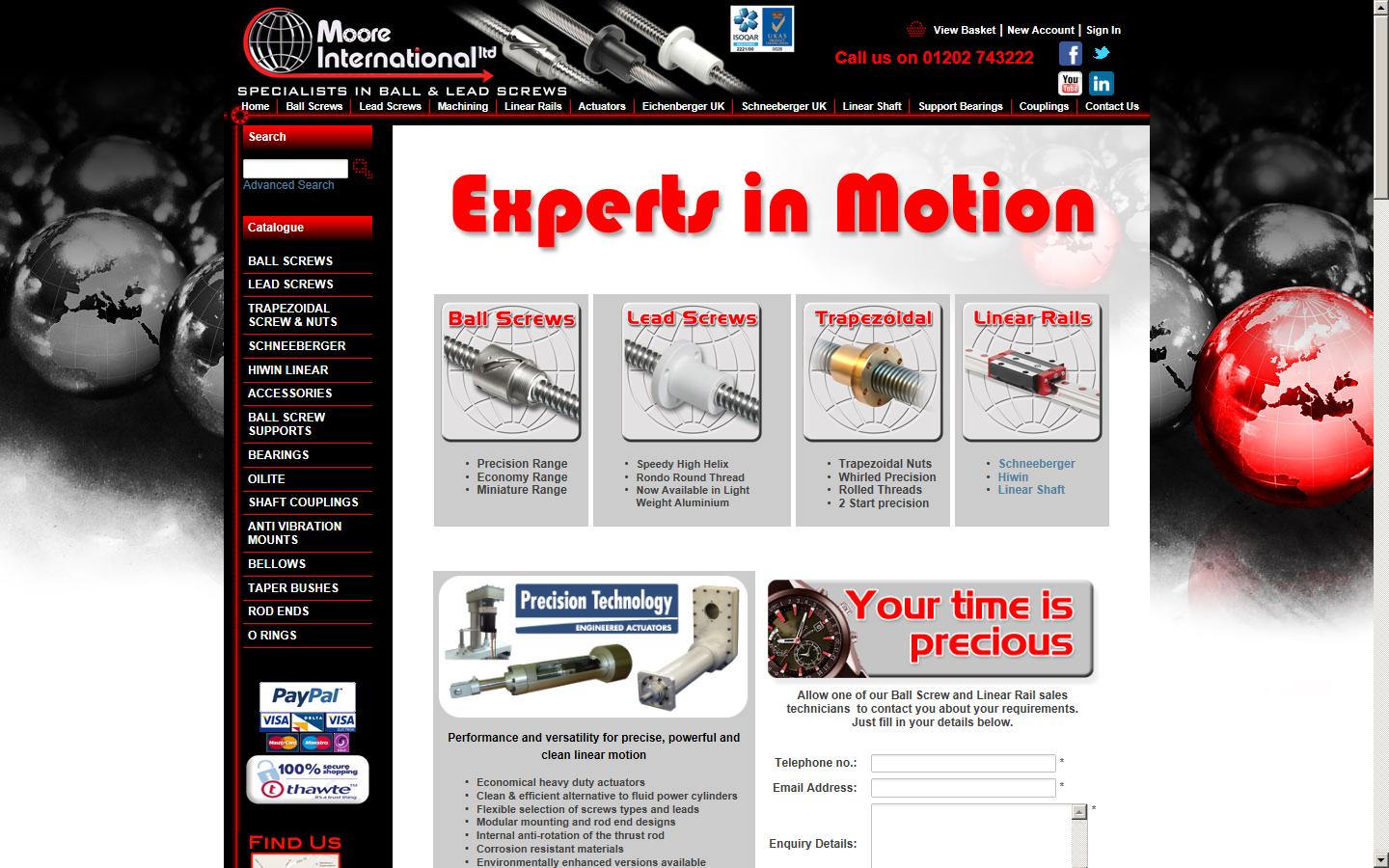 Moore International Ltd Website