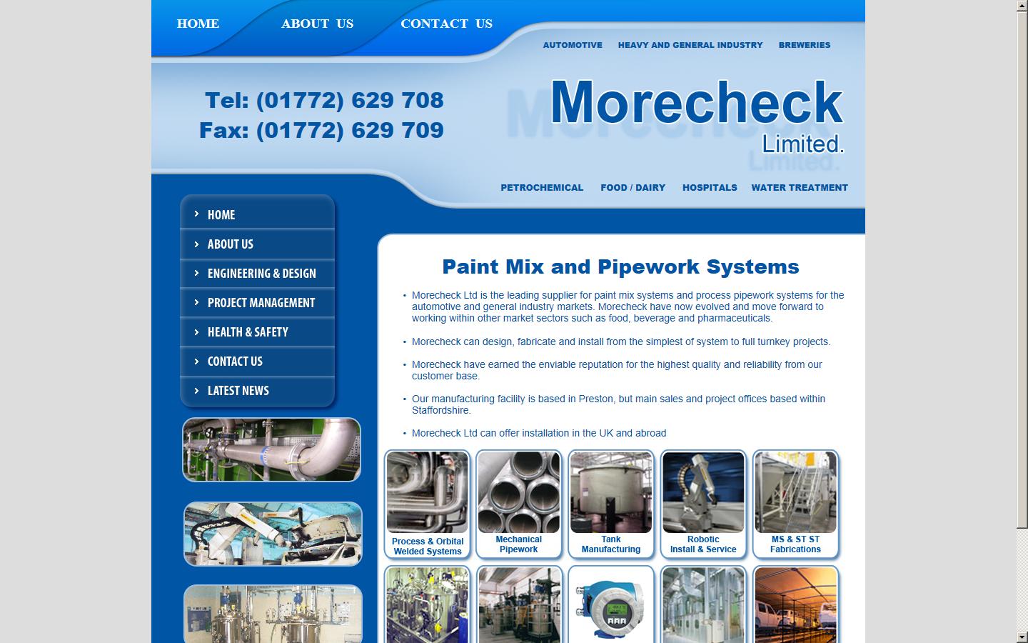 Morecheck Ltd Website