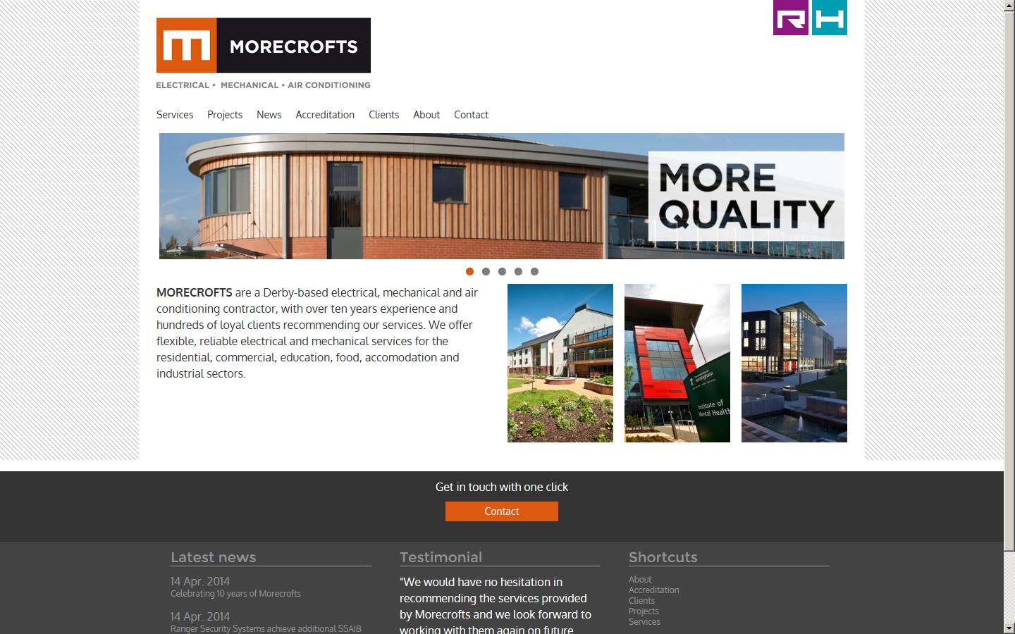 Morecrofts - Derby Website