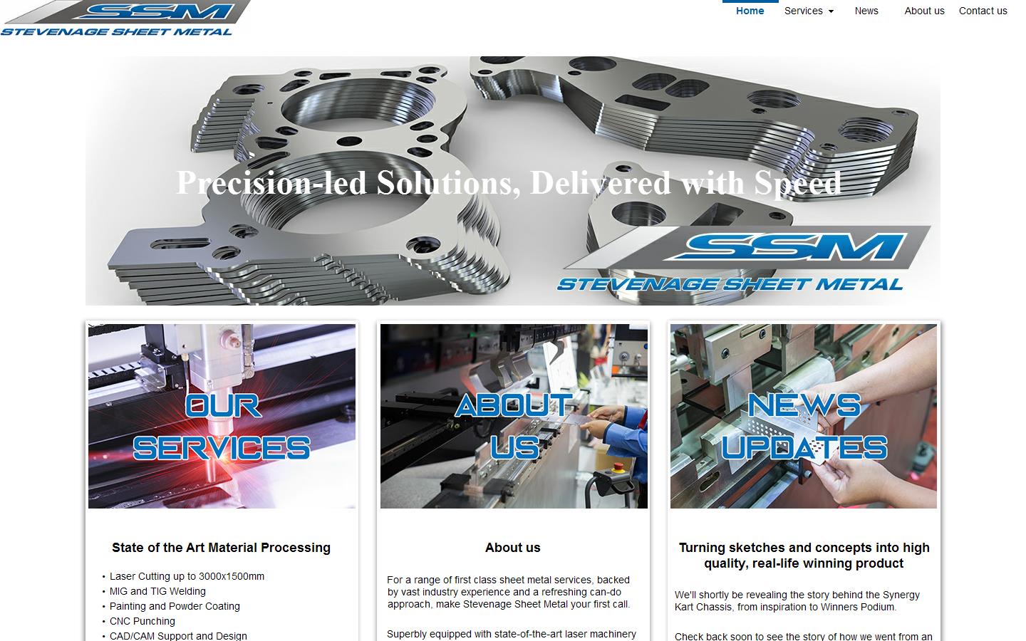 Stevenage Sheet Metal Co Ltd Website