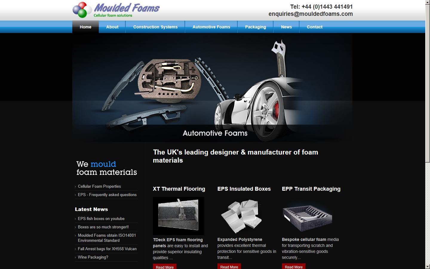 Moulded Foams Ltd - Scunthorpe Website