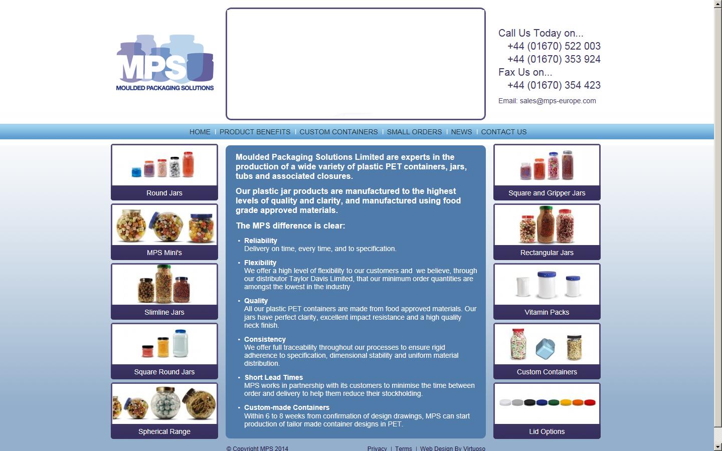 Moulded Packaging Solutions Ltd Website