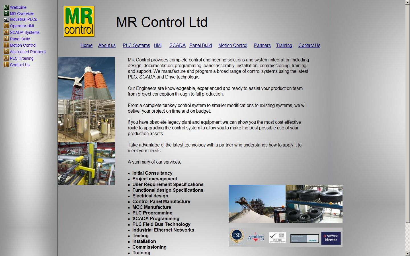 MR Control Ltd Website