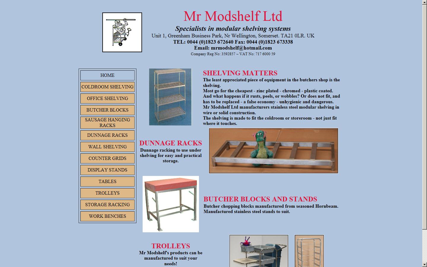 Mr Modshelf Ltd Website