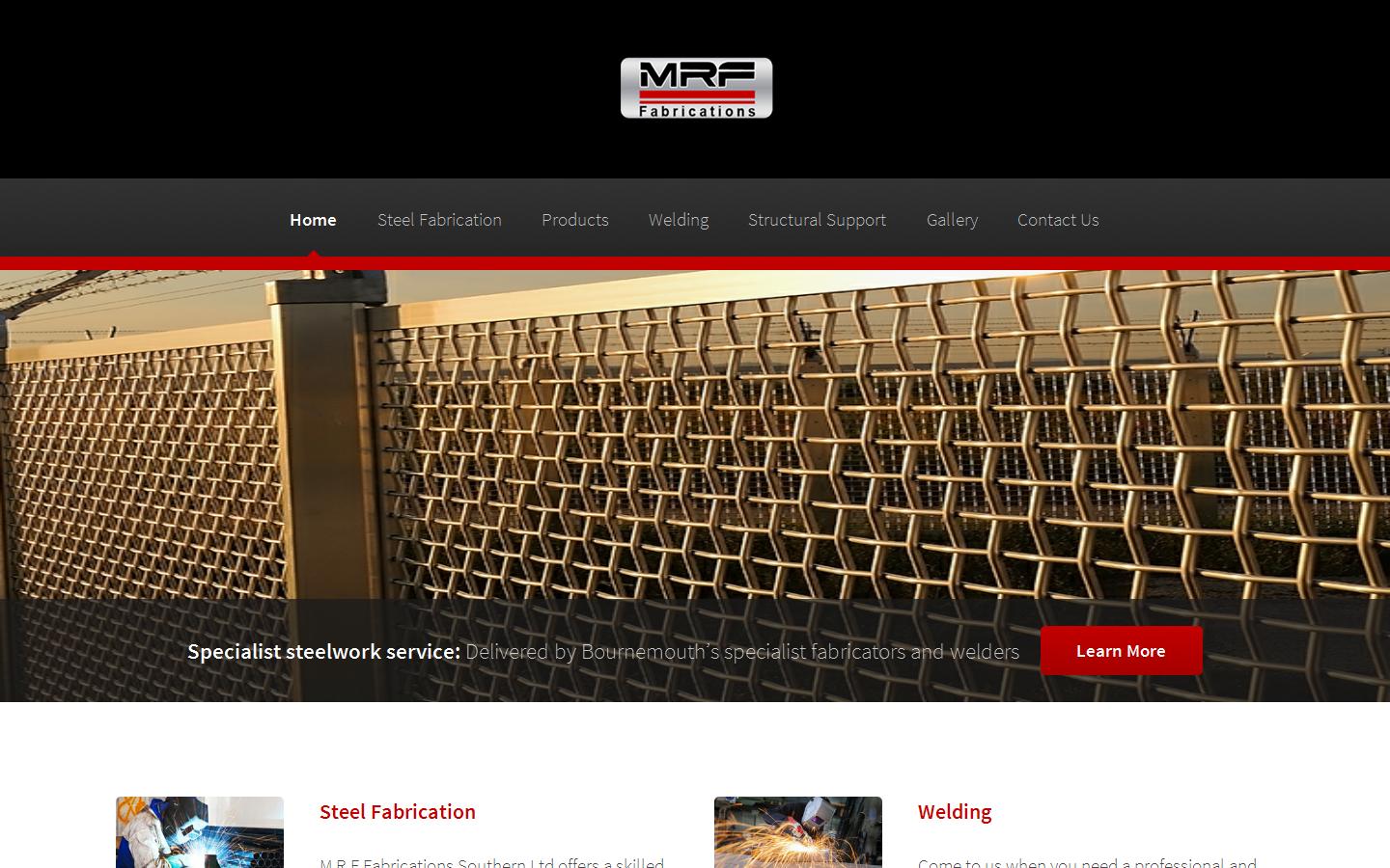 MRF Fabrication (Southern) Ltd Website