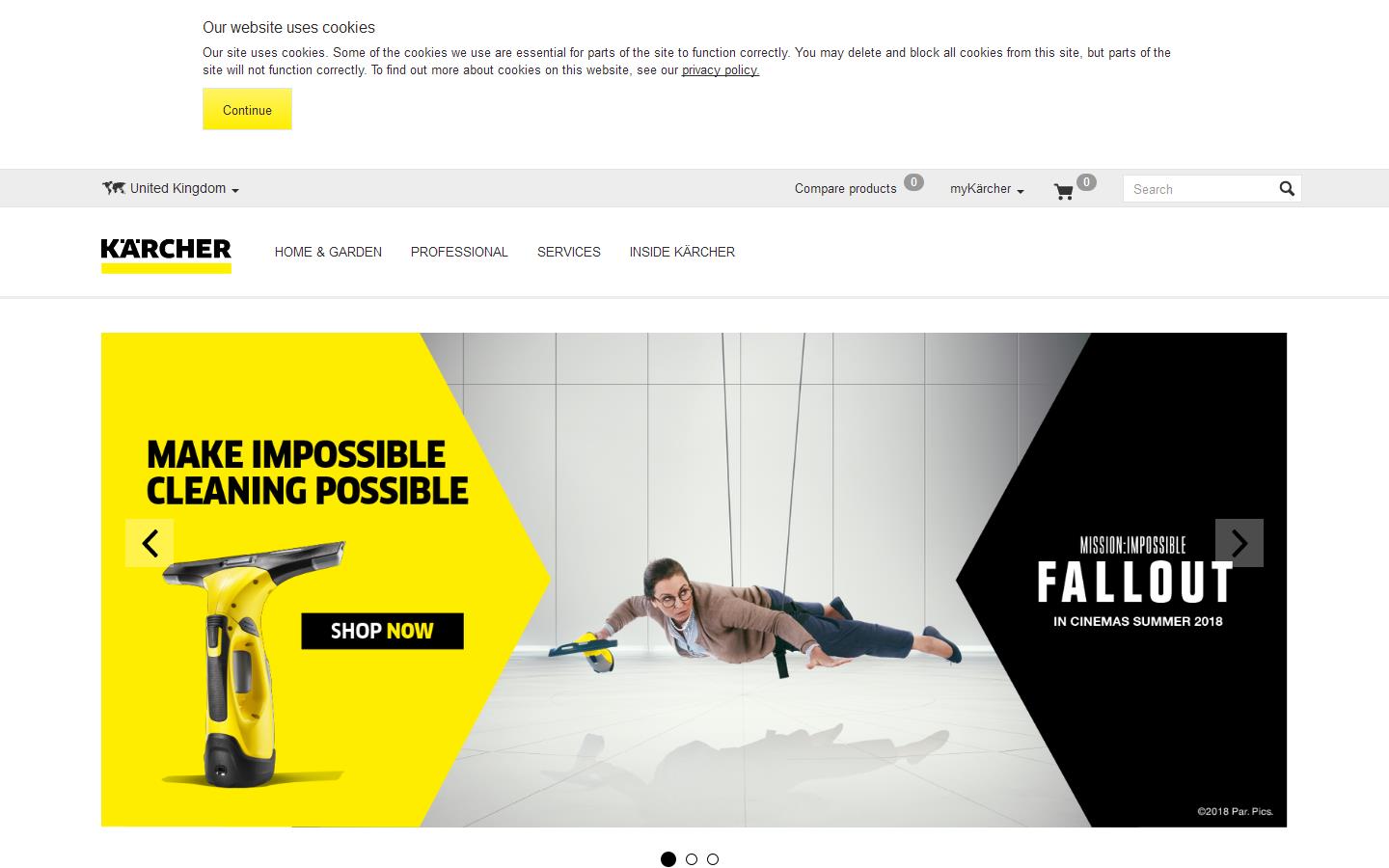 K&auml;rcher UK Ltd Website