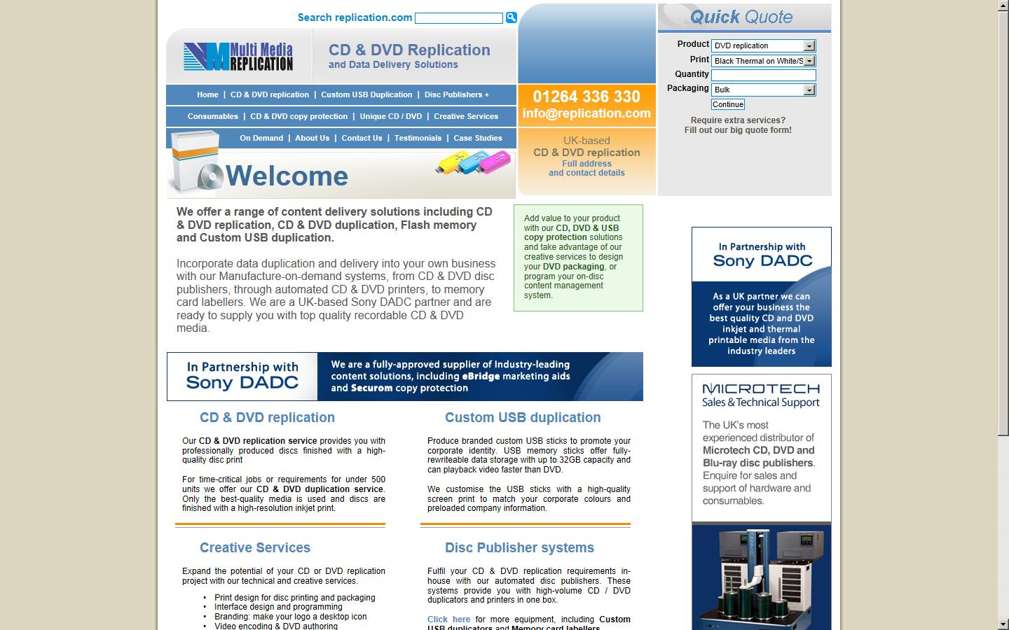 Multi Media Replication Ltd Website