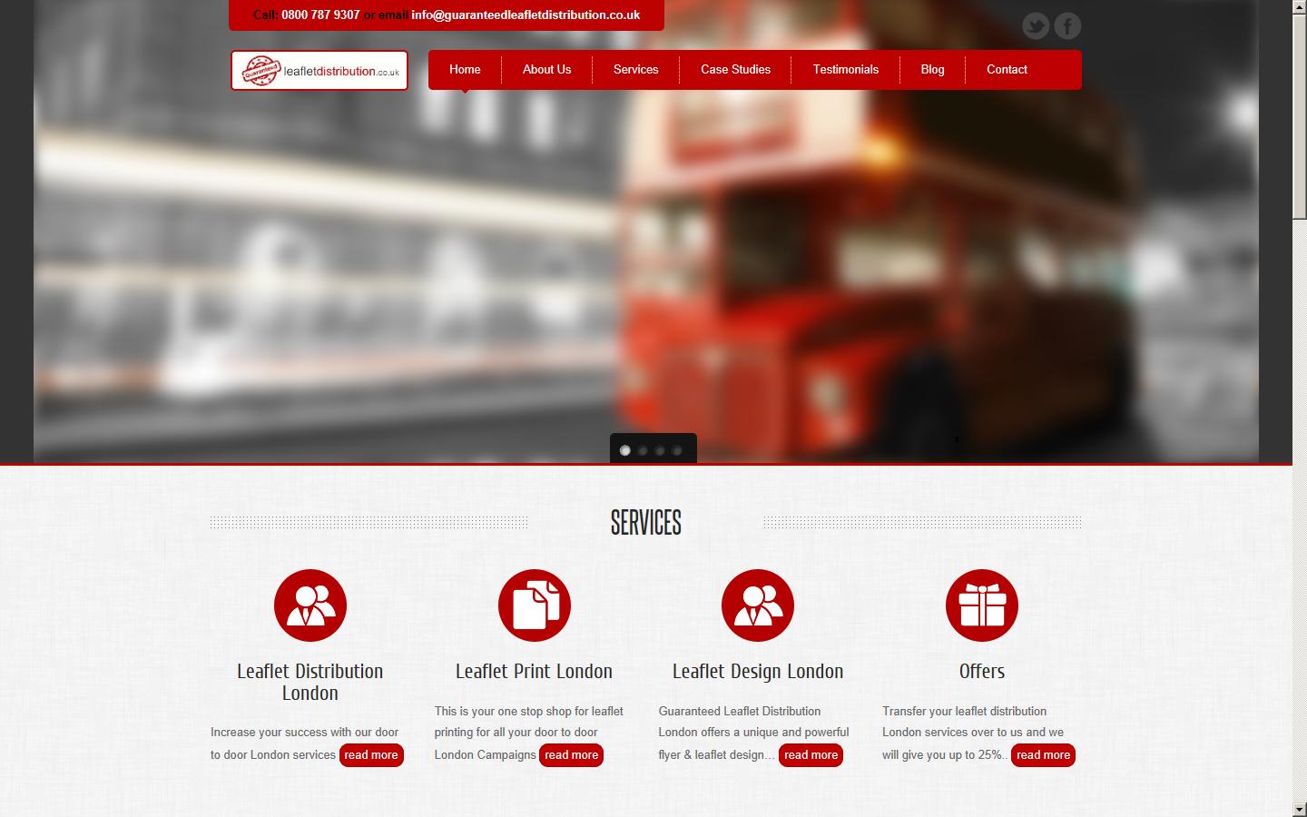 Guaranteed Leaflet Distribution Website