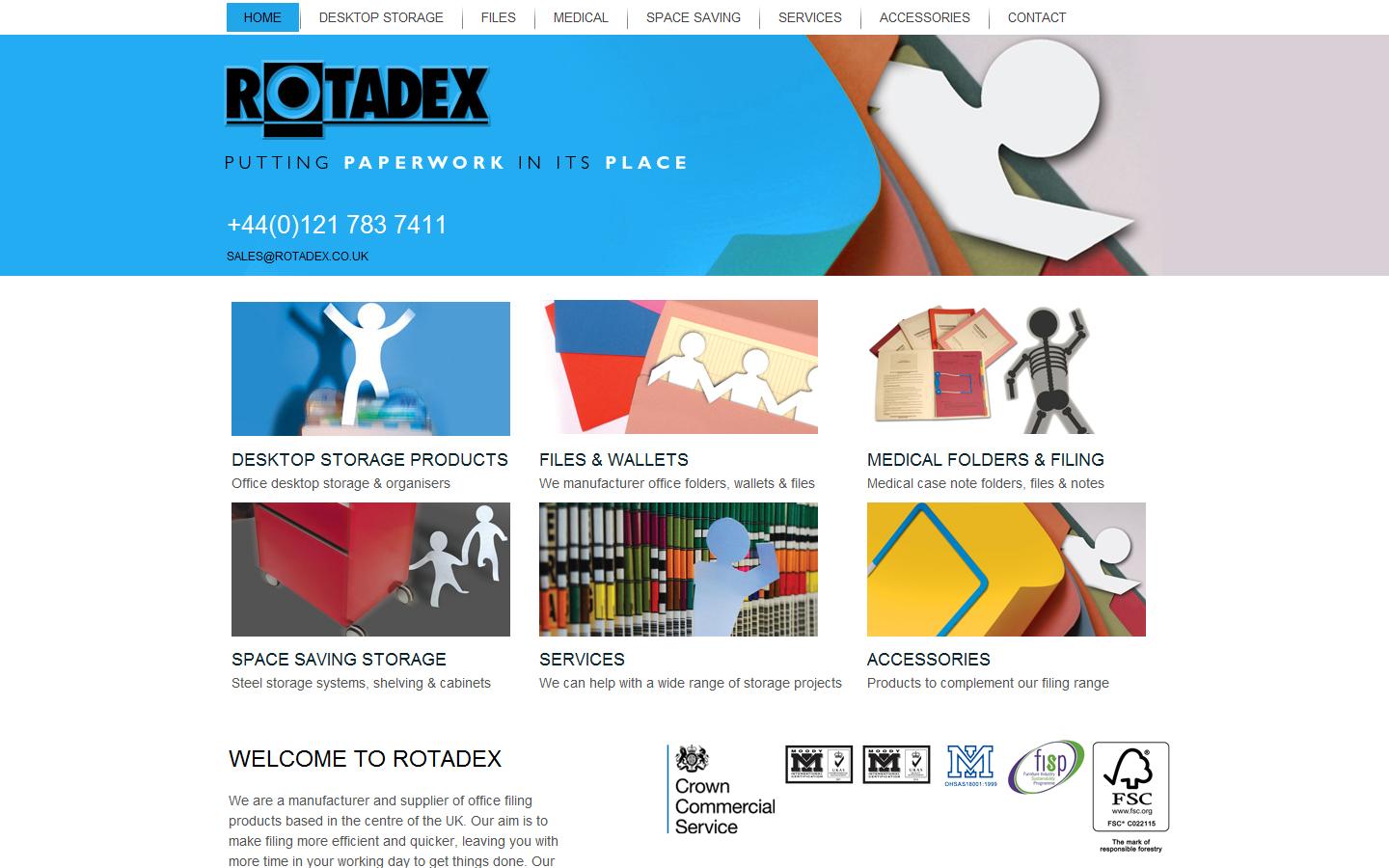 Rotadex Systems Website