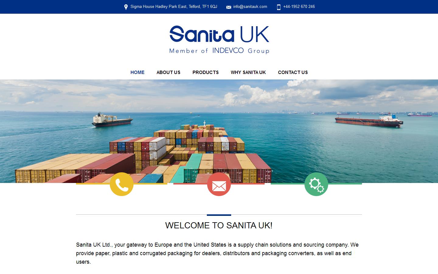 Sanita UK Website