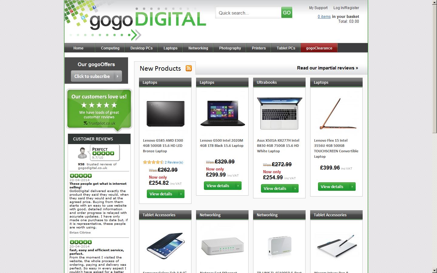 GoGoDigital Limited Website