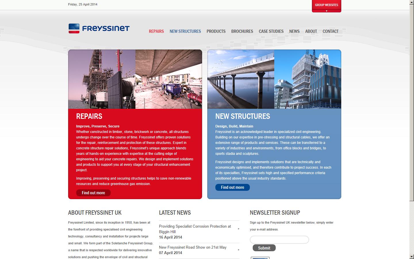 Freyssinet Limited Website