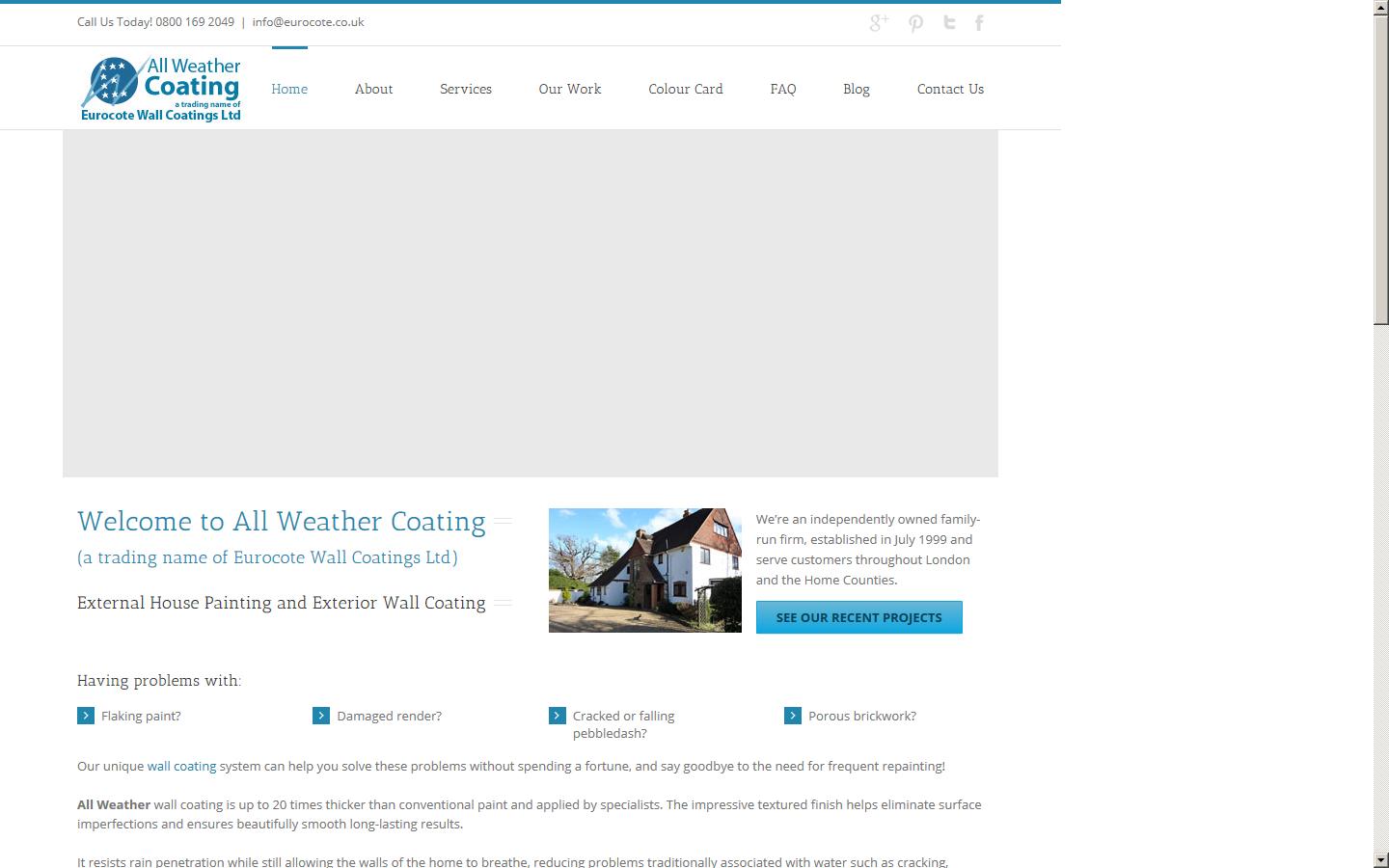 All Weather Coating Website