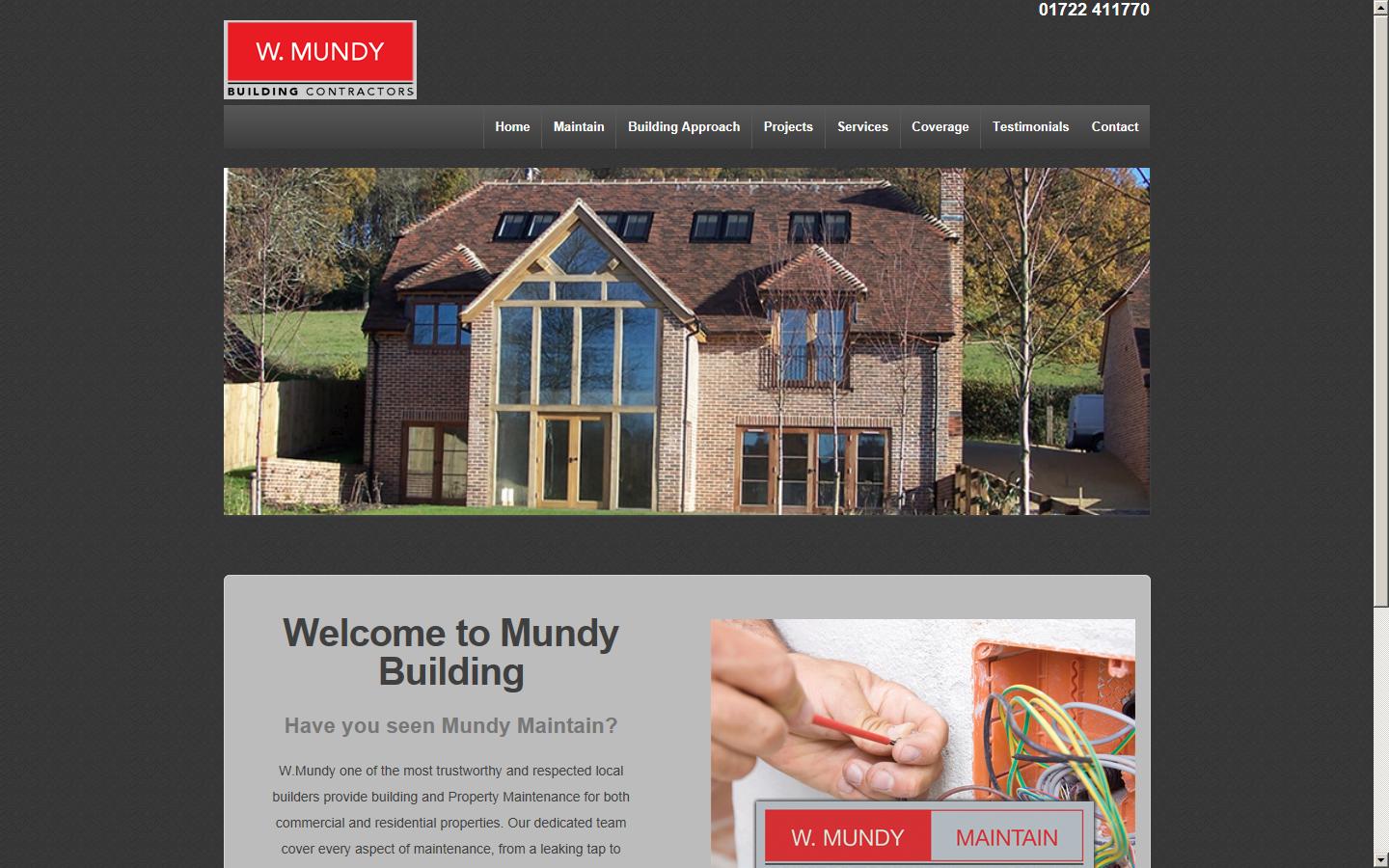 Mundy Building Contractors - Salisbury Website