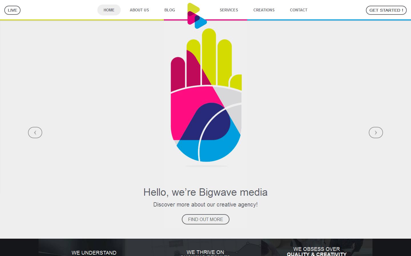 Big Wave Media Website