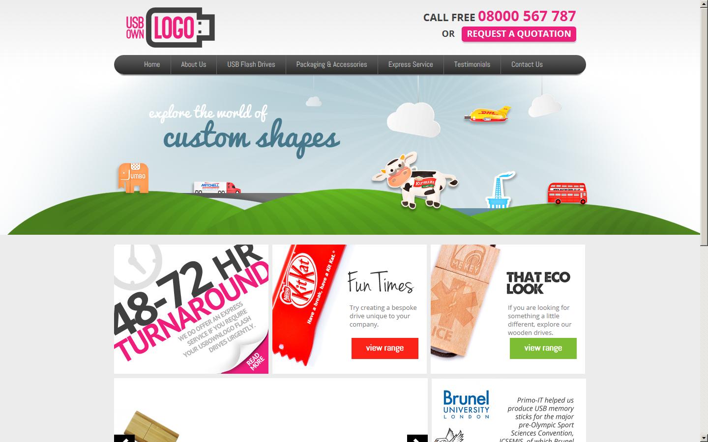 USB Own Logo Website