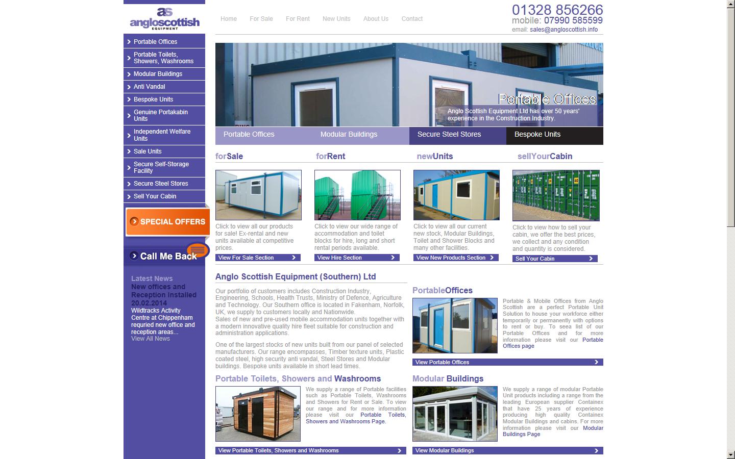 Anglo Scottish Equipment Website