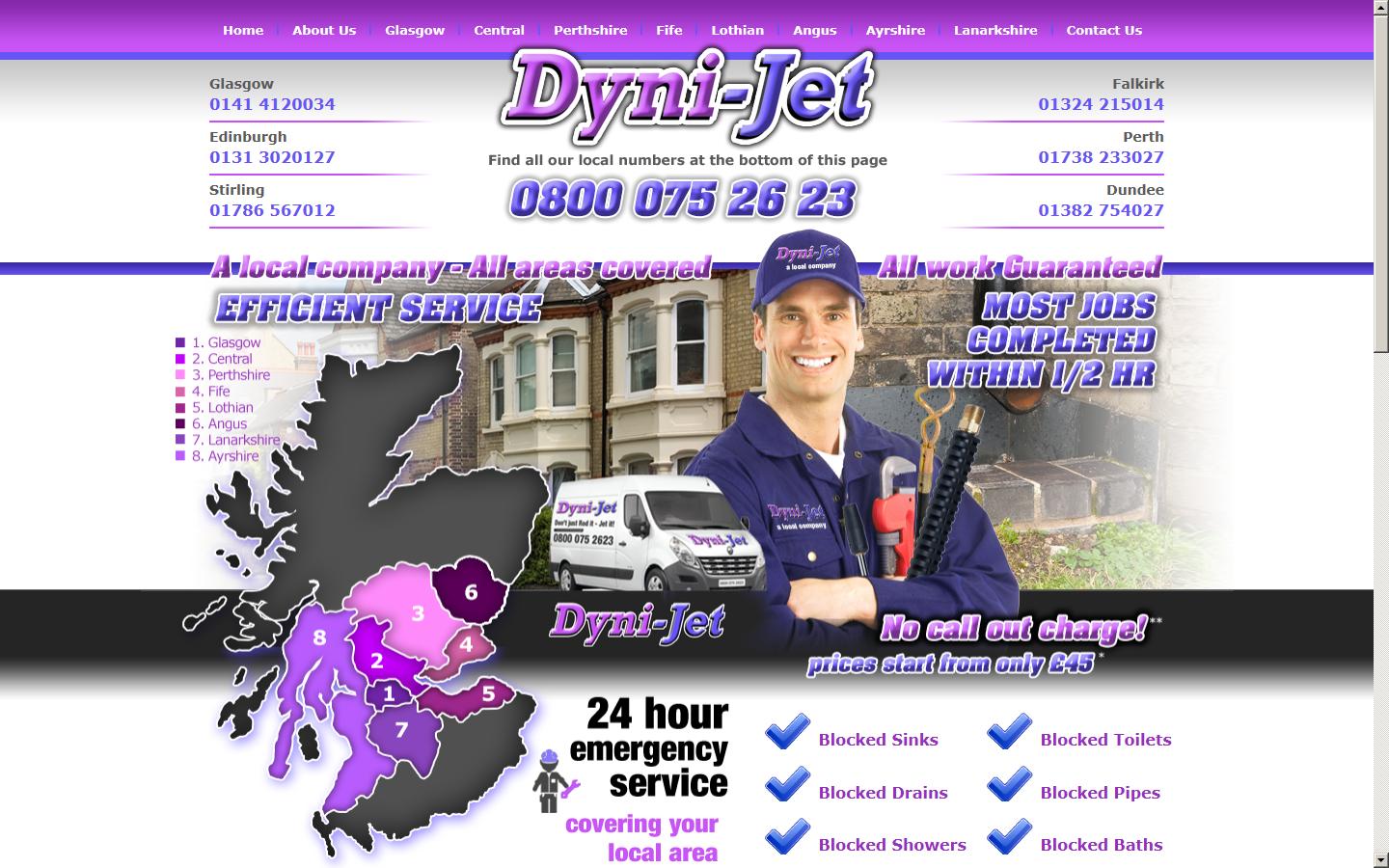 Dyni-Jet Website