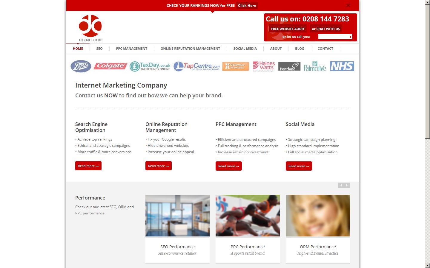Digital Clicks Website