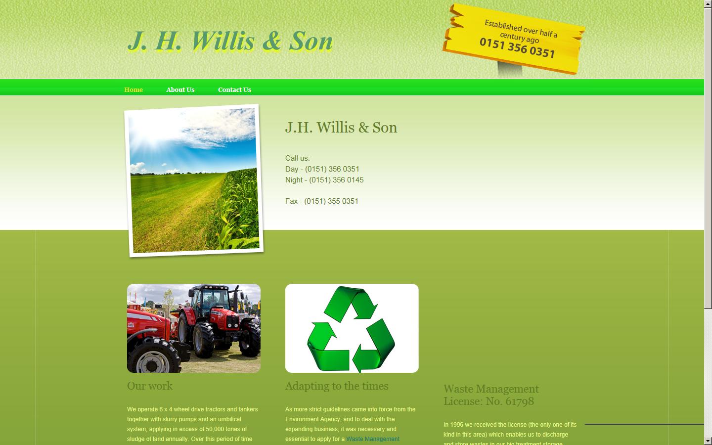 JH Willis & Son Website