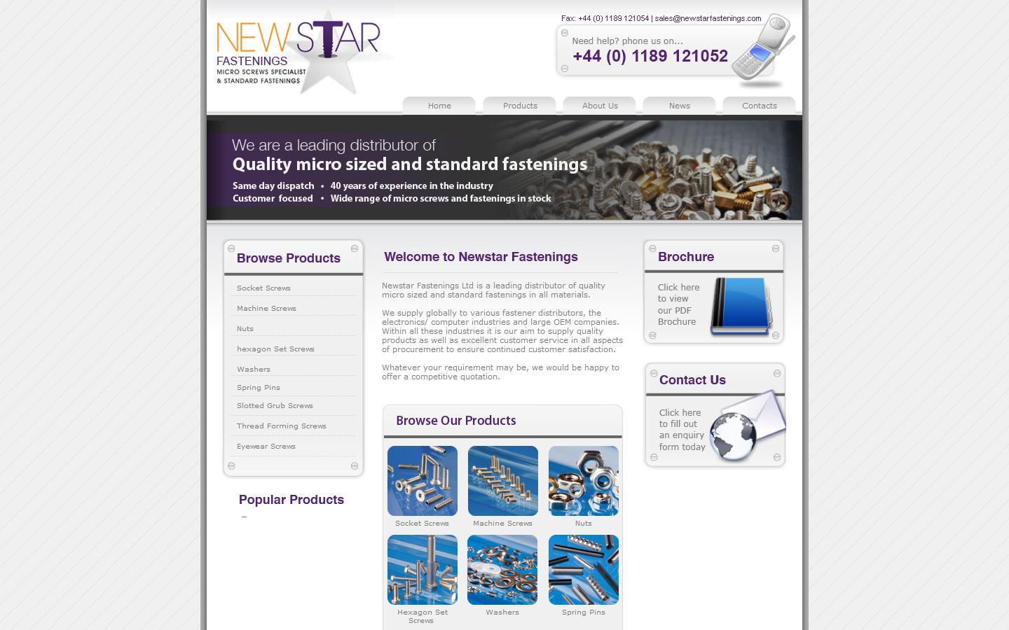 NewStar Fastenings Website