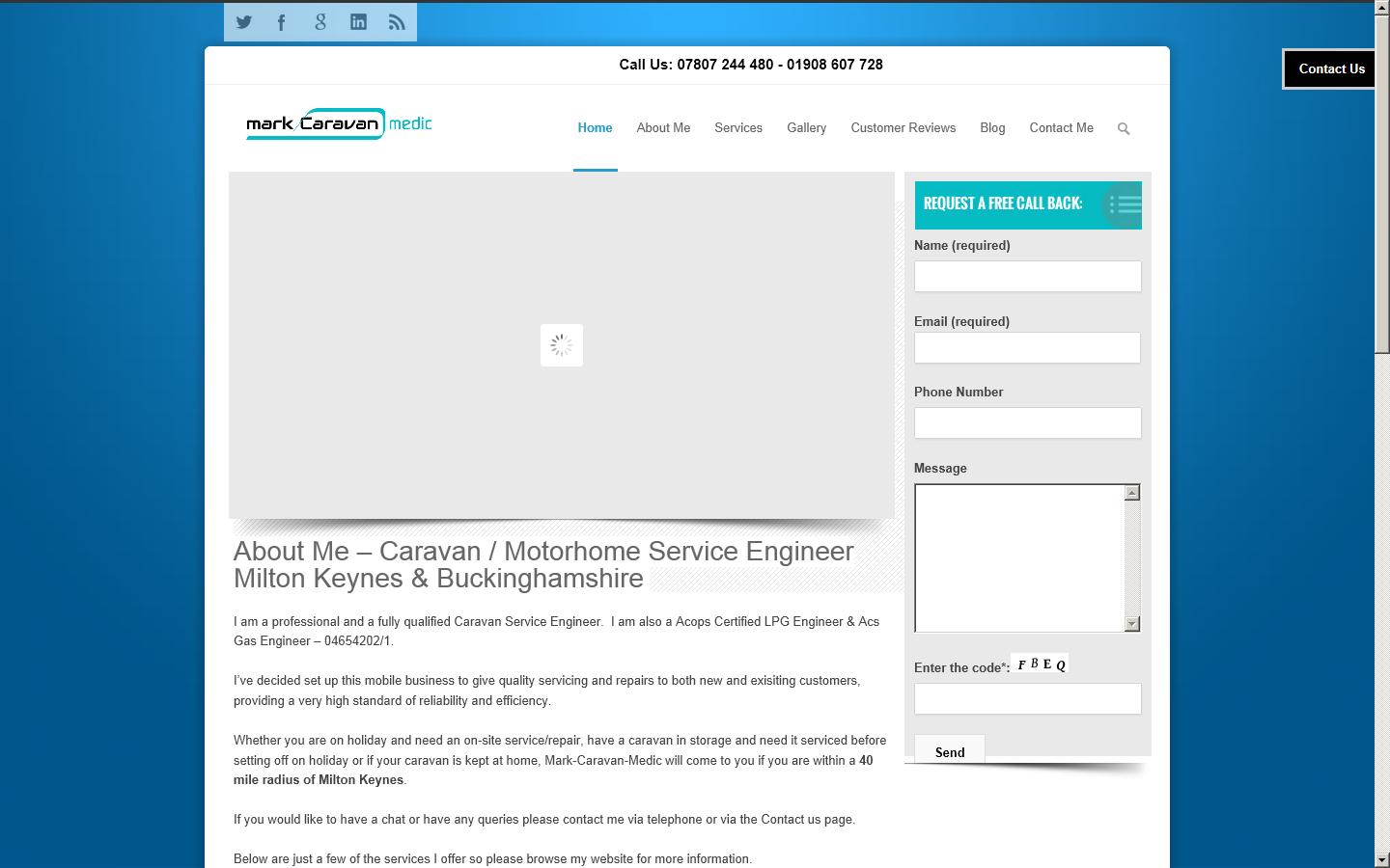 Mark Caravan Medic Website