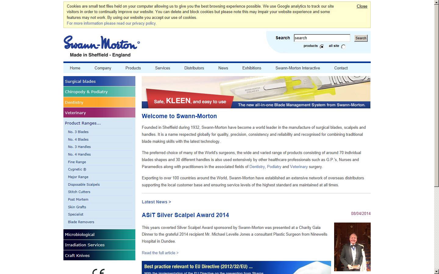 Swann Morton Ltd Website