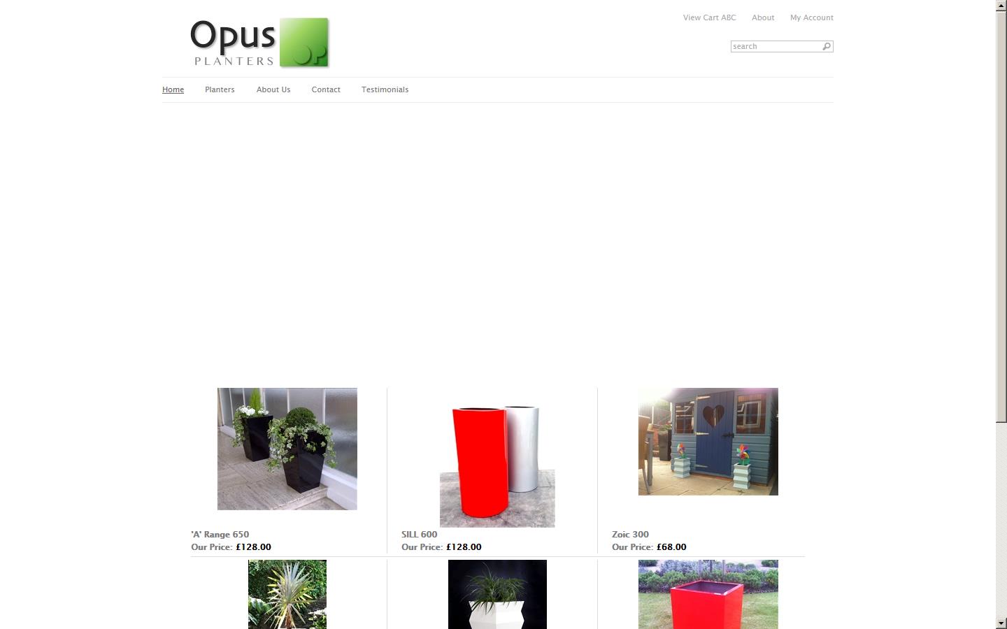 Opus Planters Website