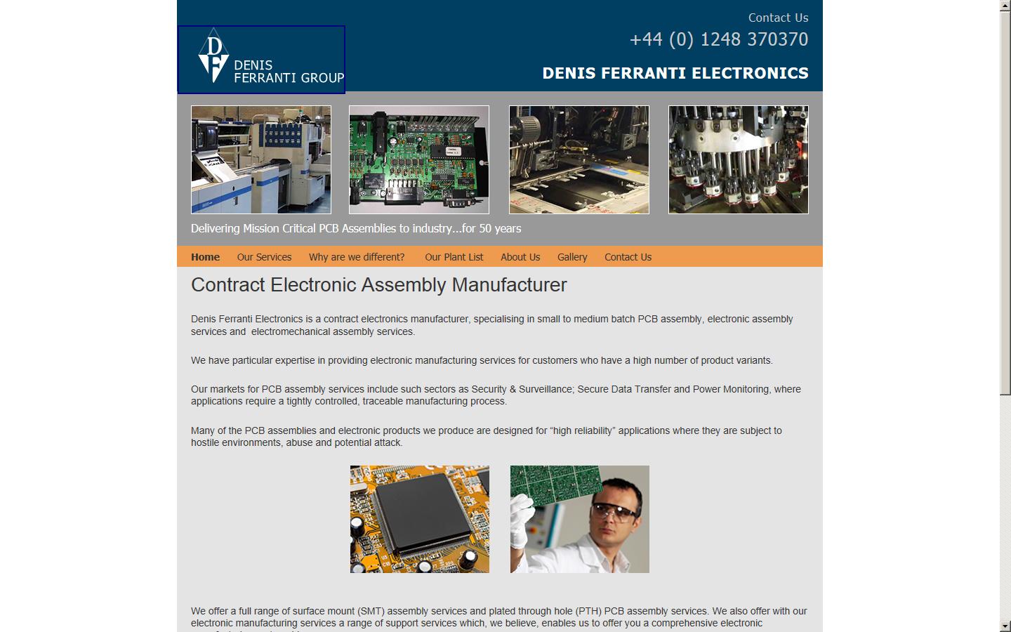 Denis Ferranti Meters Ltd Website