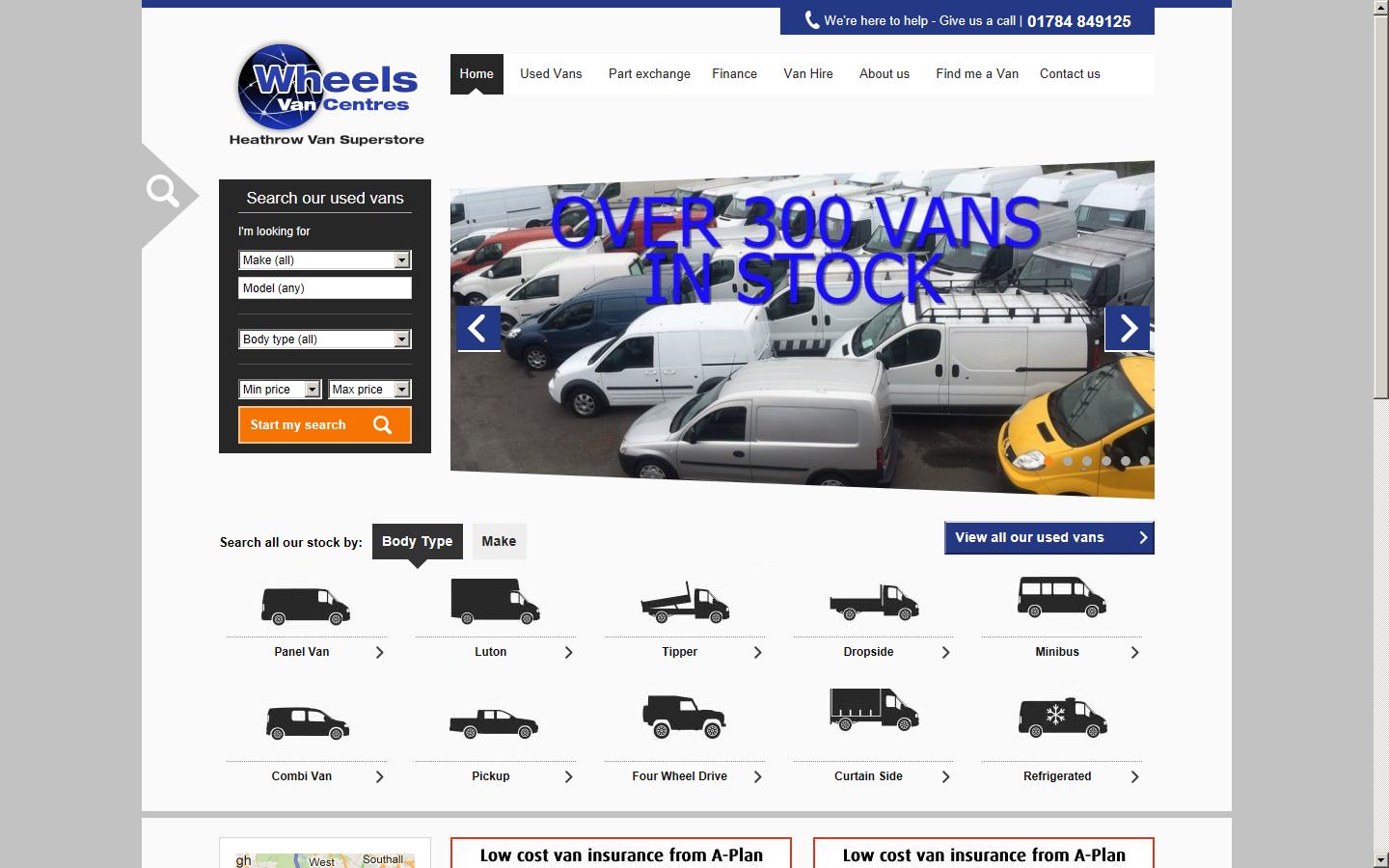 Wheels Van Centre Website