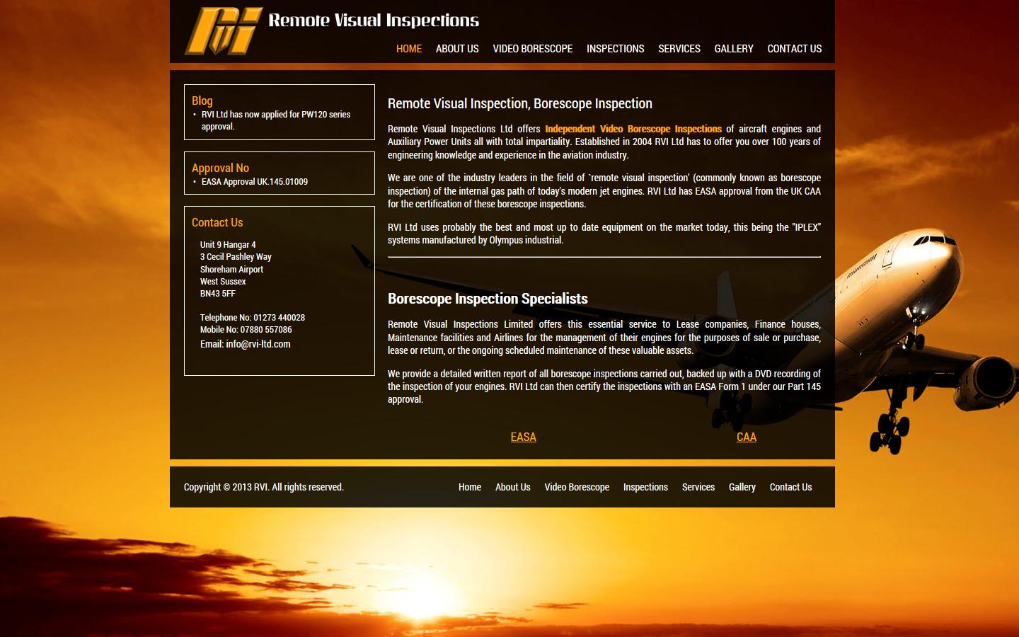 Remote Visual Inspections Ltd Website