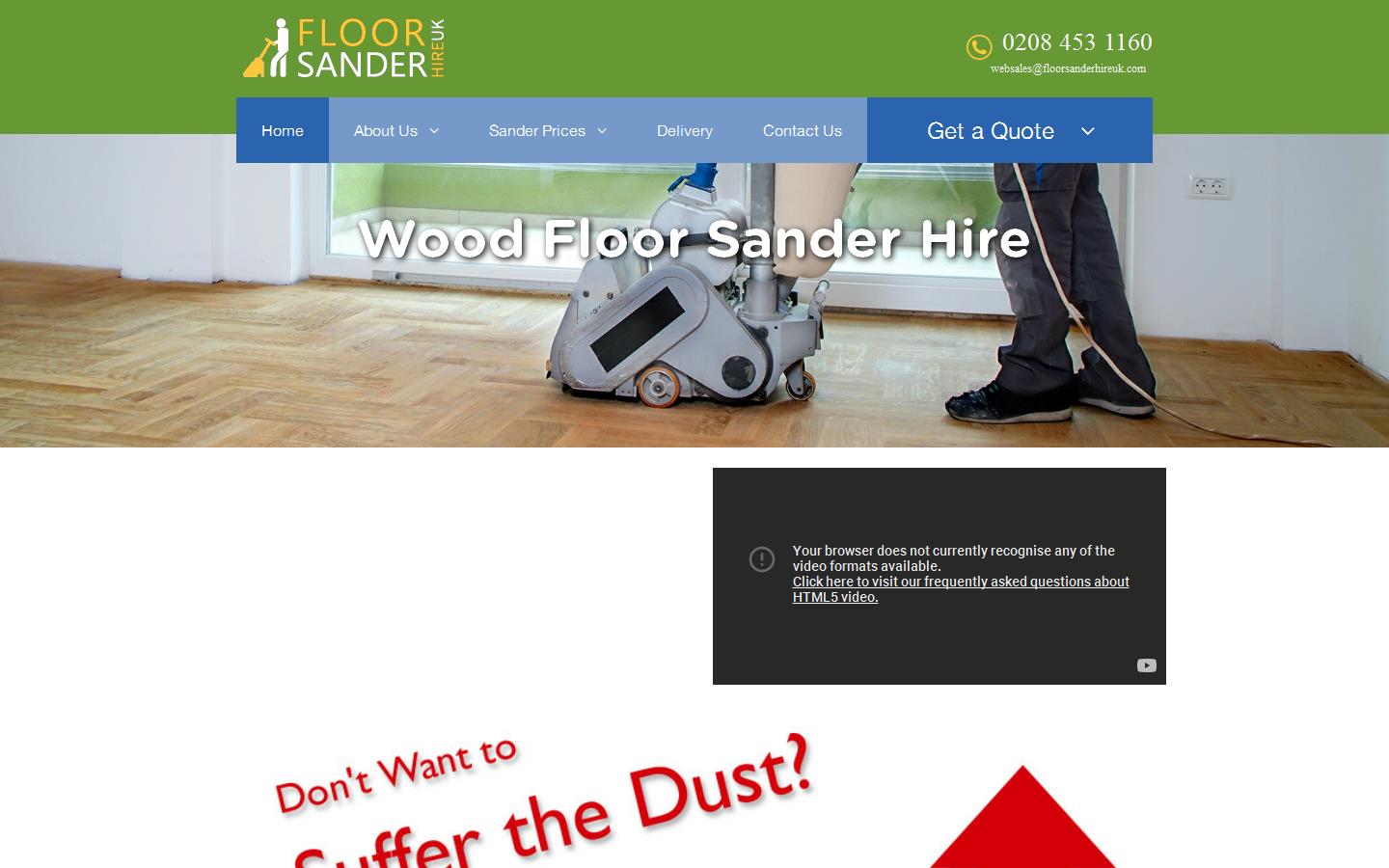 Floor Sander Hire UK Website