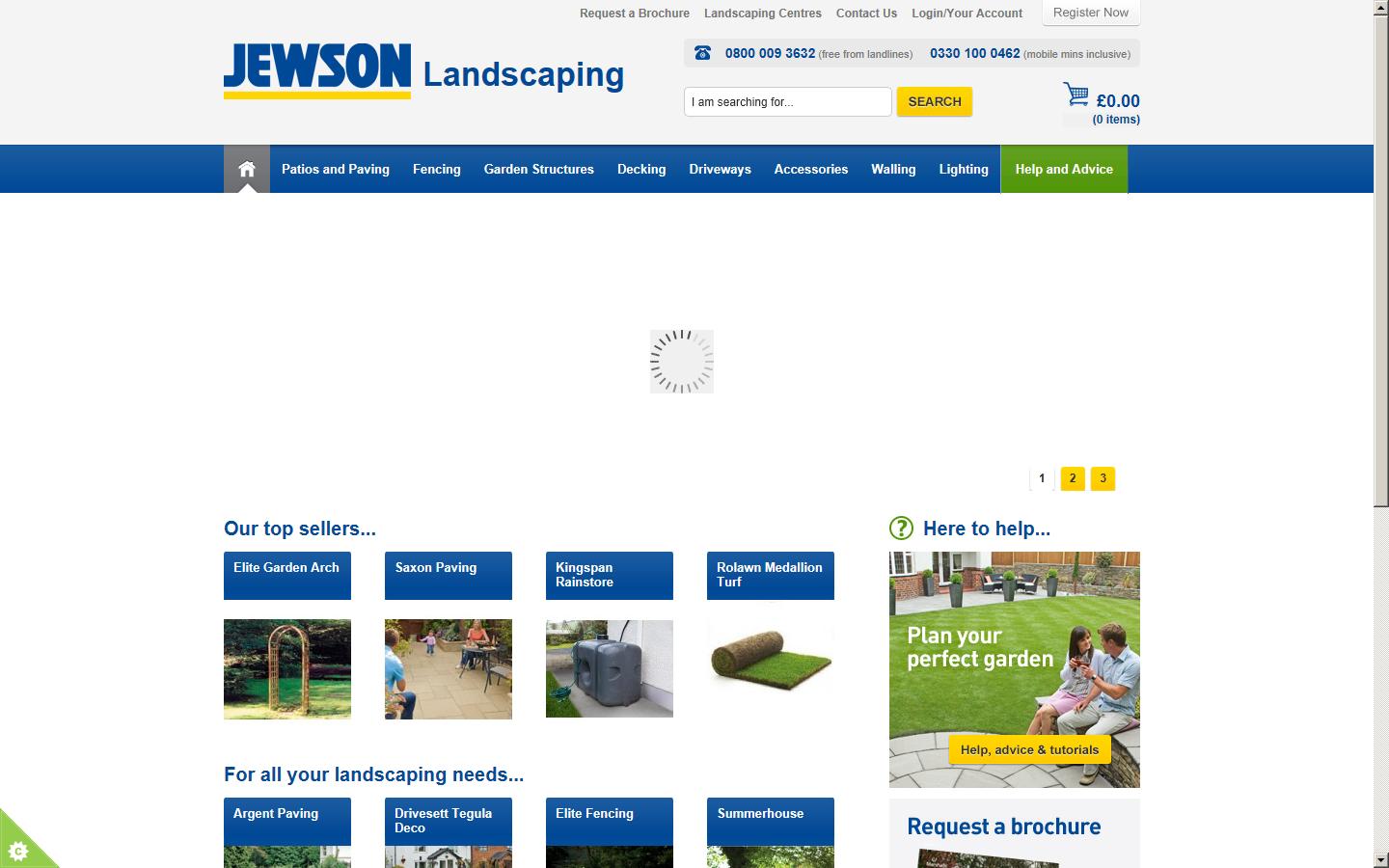Jewson Landscaping Website