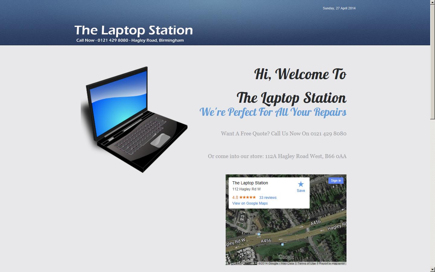 Laptop station Website